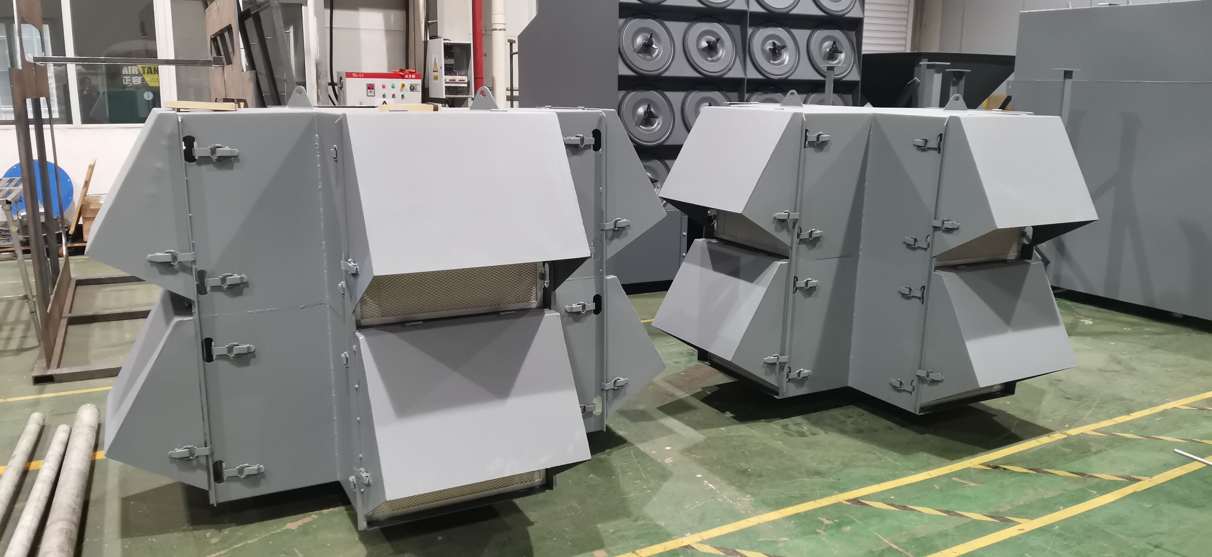 自清潔沙塵機組